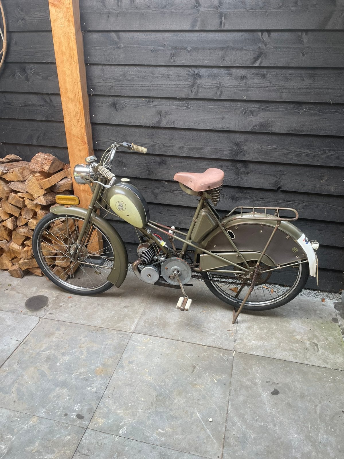 Mobylette Kaptein type S3 uit 1955, Fietsen en Brommers, Ophalen, Maximaal 45 km/u, Overige merken