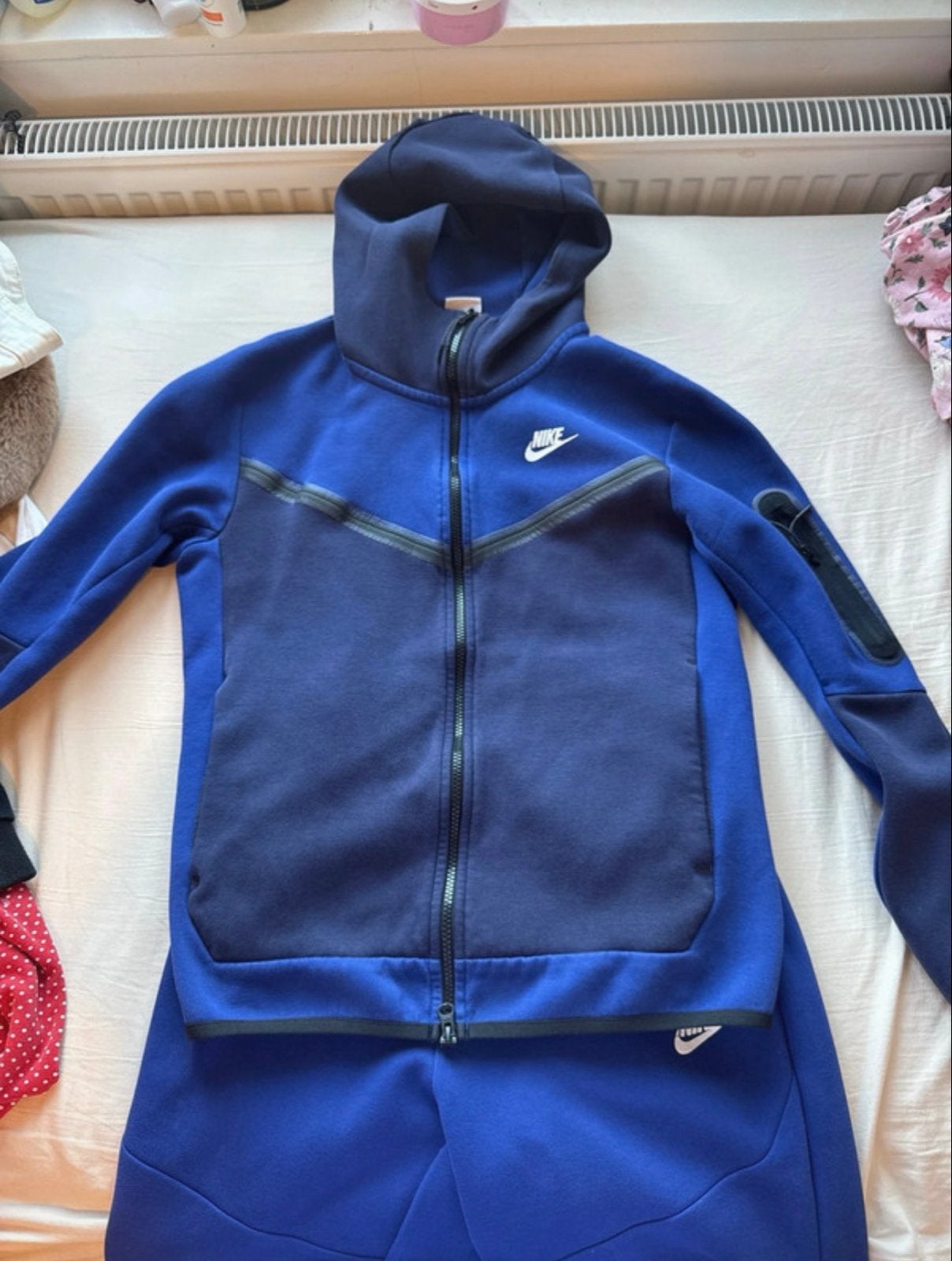 Blauwe Nike Tech Fleece Pak - Maat S/M, Blauw, Ophalen of Verzenden, Zo goed als nieuw, Algemeen