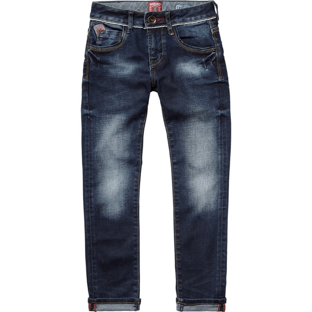 VINGINO jeans spijkerbroek deep dark donkerblauw maat 16 176, Broek, Ophalen of Verzenden, Zo goed als nieuw, Vingino