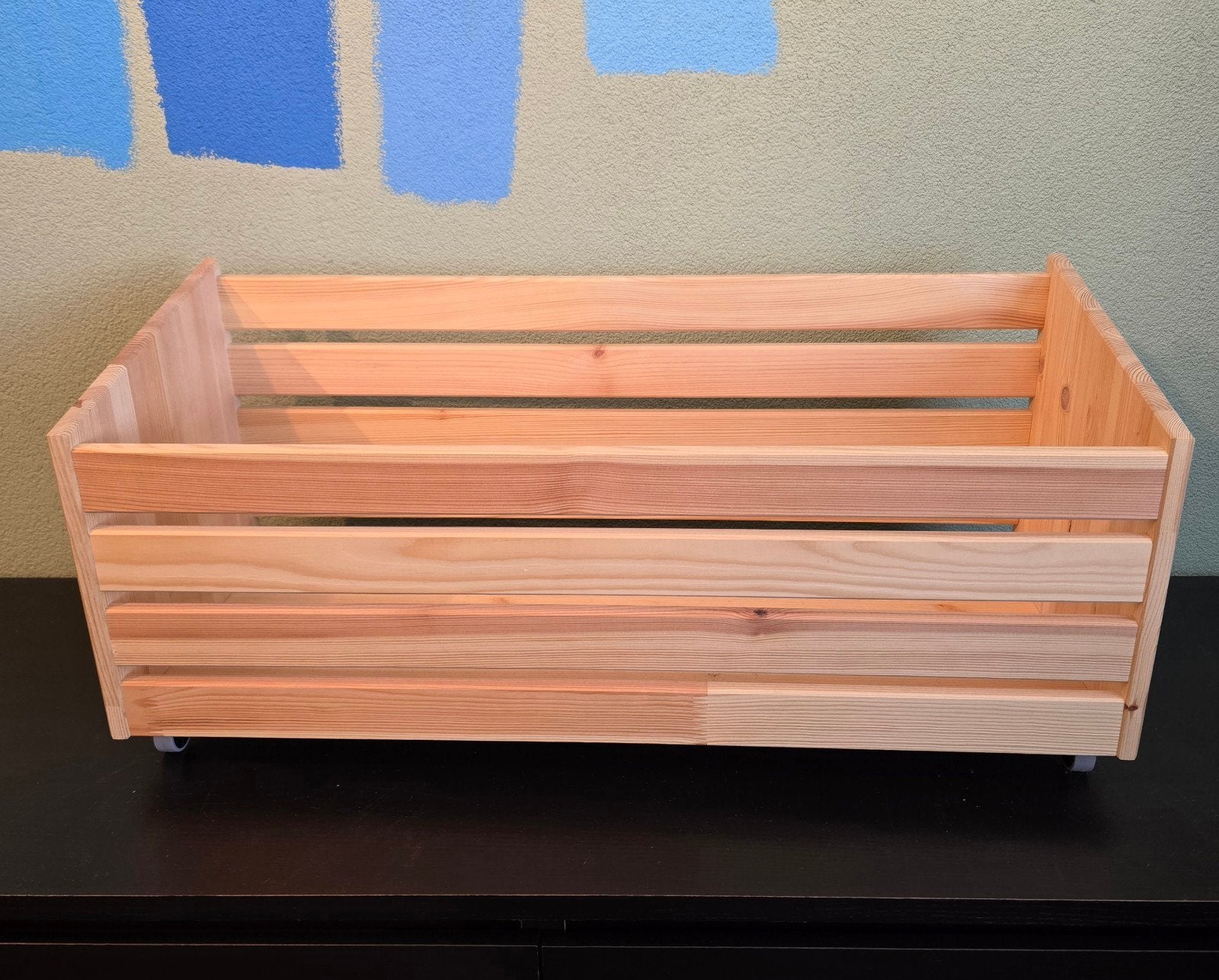 Ivar Ikea opbergbak op wielen, Ophalen, Zo goed als nieuw, Rechthoekig, Hout