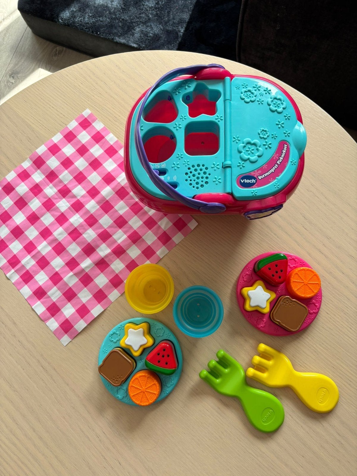 VTech Vormenpret Picknickmand - Interactief Speelgoed, Ophalen, Zo goed als nieuw, Jongen of Meisje