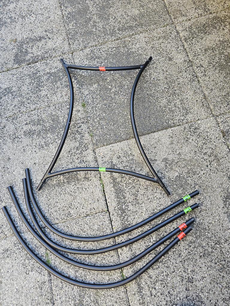 Babboe frame set en opbouw tent, Huif, Zo goed als nieuw, 2 kinderen, Ophalen