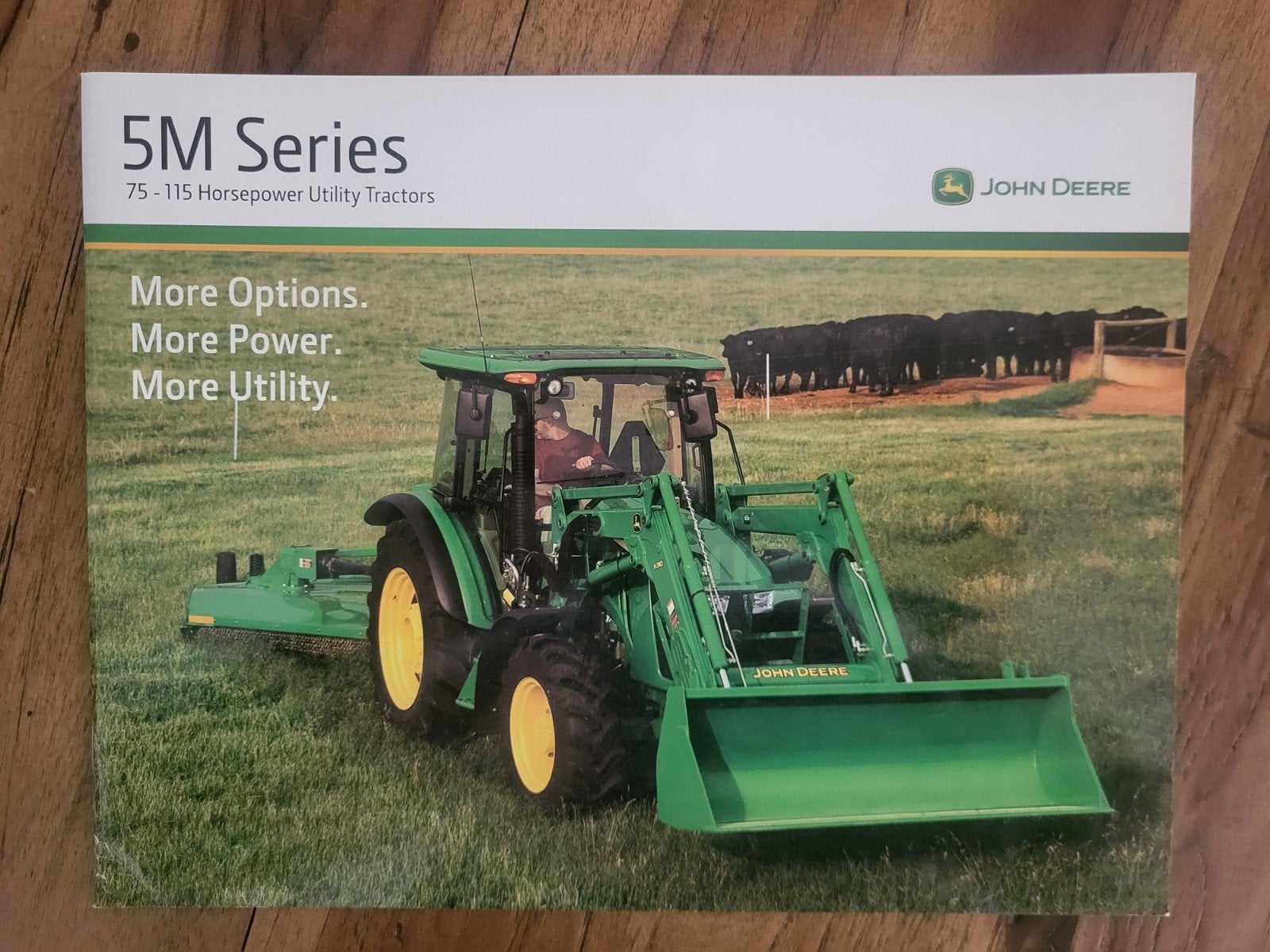 tractor folder John Deere 5M series, Boeken, Catalogussen en Folders, Ophalen of Verzenden, Zo goed als nieuw
