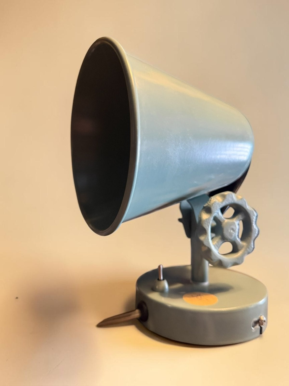 Gave industriele 3 in 1 lamp, Huis en Inrichting, Art deco, Goud, Ophalen of Verzenden, Glas