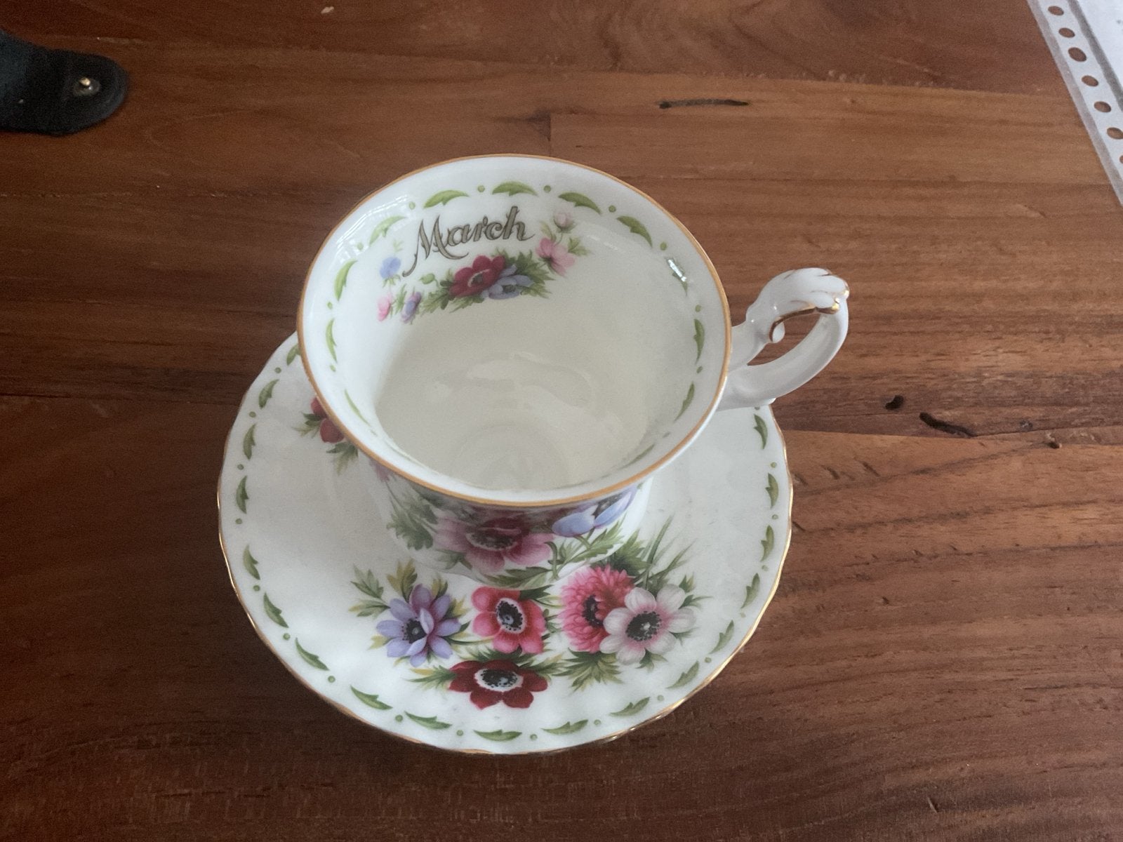 Royal Albert Maand Beker Maart Anemonen, Antiek en Kunst, Ophalen of Verzenden