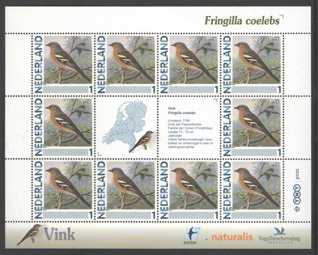 Postzegels Vogels in Nederland: Vink, Ophalen of Verzenden, Na 1940, Postfris