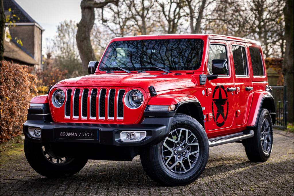Jeep Wrangler Unlimited 4xe 380 Overland Adaptive Cruise Tre, Auto's, Automaat, 4 cilinders, Cabriolet, Bedrijf