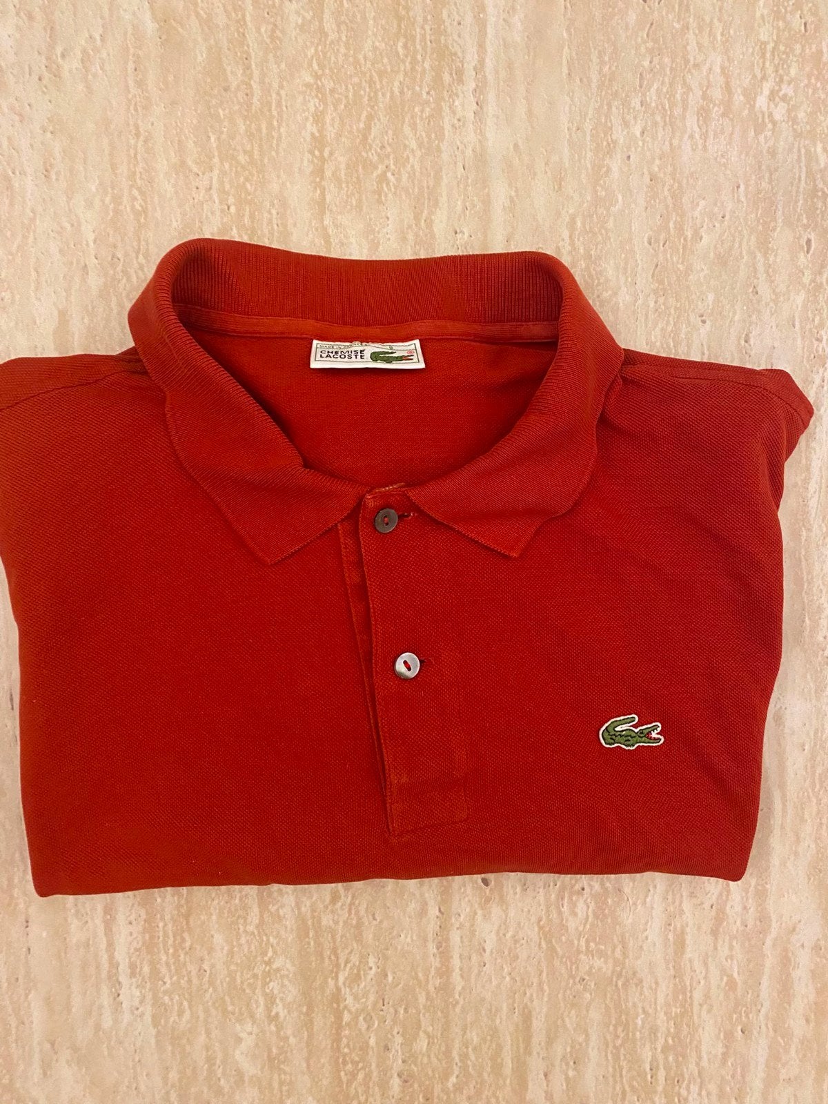 Lacoste Polo Shirt - Rood - Maat 8 (XL), Lacoste, Maat 56/58 (XL), Ophalen of Verzenden, Zo goed als nieuw