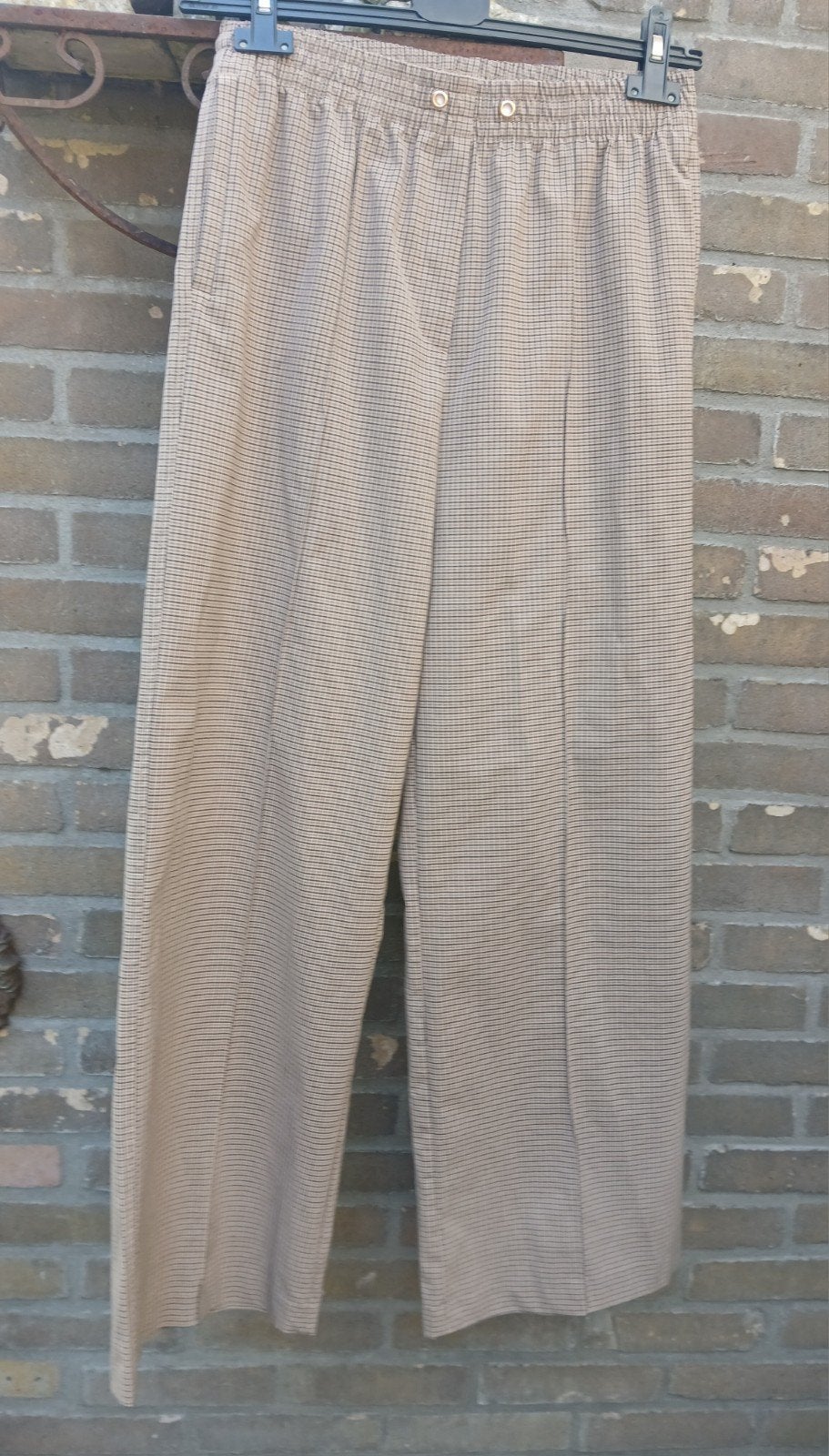 enige broek,  wijde pijpen, H&M, Beige, Ophalen of Verzenden, Zo goed als nieuw
