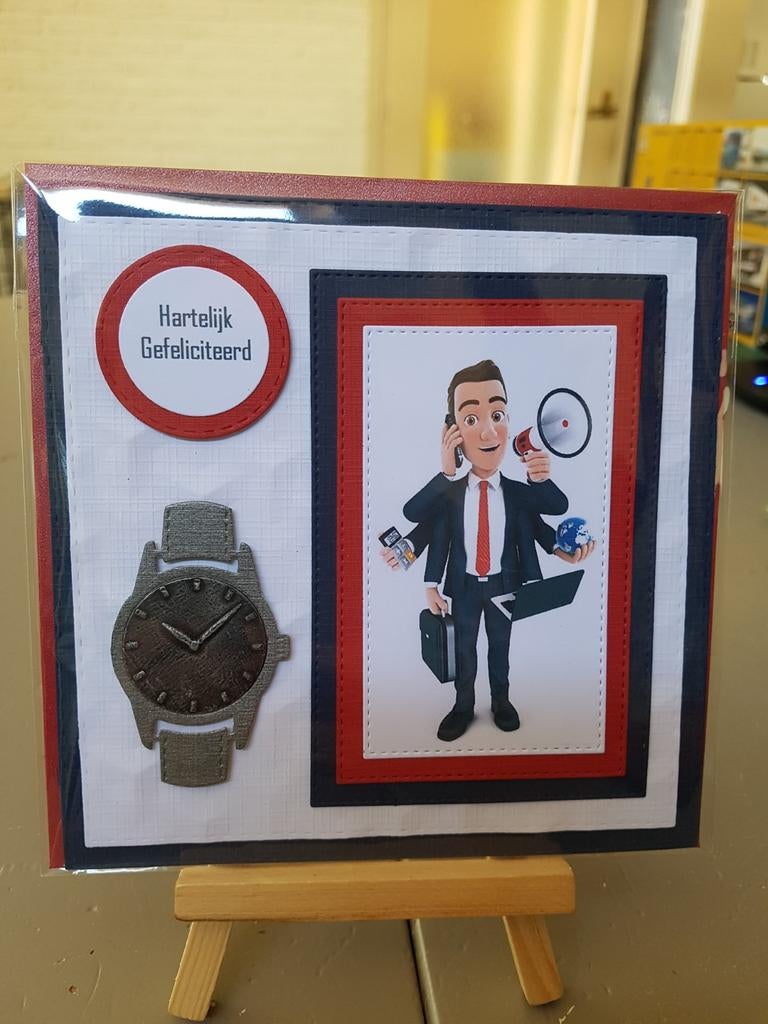 Kaartje mannen verjaardag of nieuwe kantoorbaan, Ophalen of Verzenden, Nieuw, Overige thema's