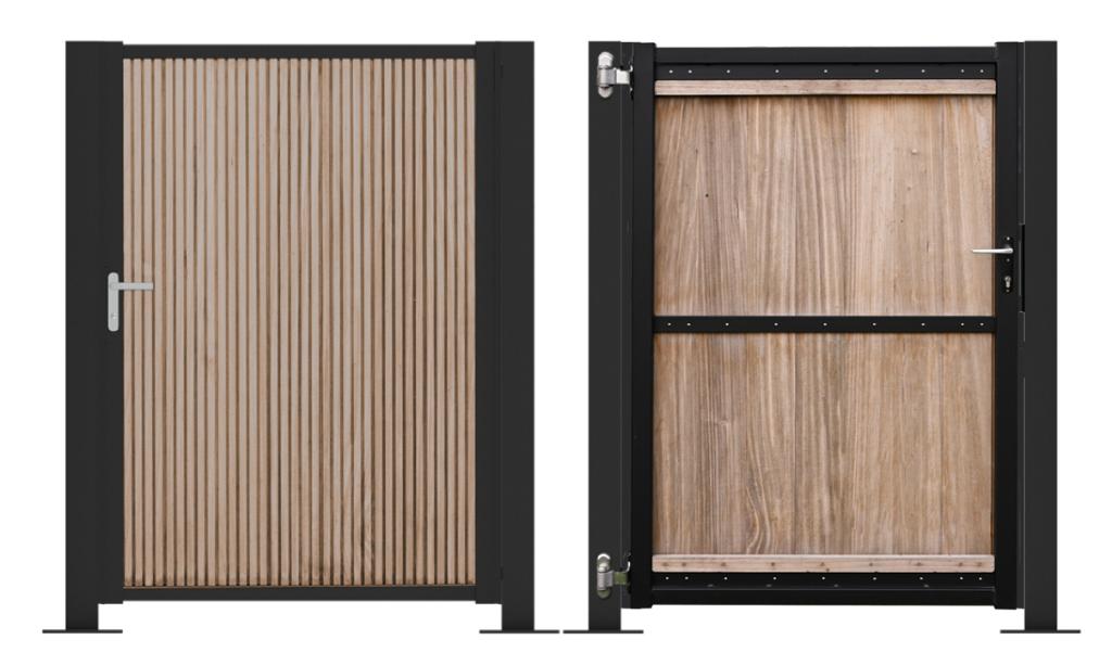 Tuinpoorten v.v. Thermo Ayous Hout 110 x 180 centimeter!, Ophalen, 100 tot 150 cm, Kopal, Nieuw