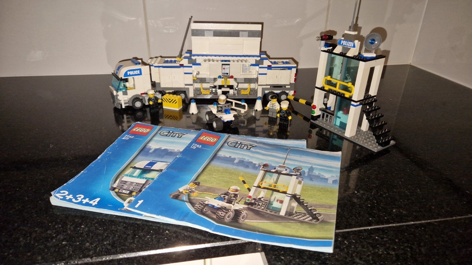 Lego city 7743 politievrachtwagen, City, Lego, Ophalen of Verzenden, Complete set