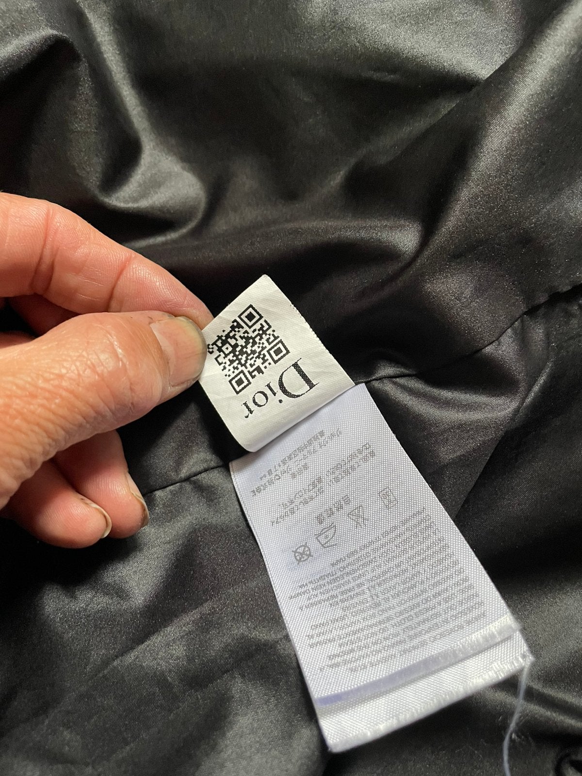 Dior jas, Verzenden, Zwart