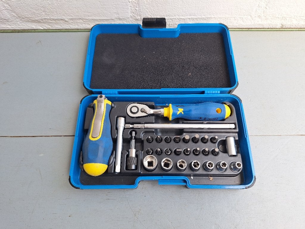 Klauke KL361 dopsleutel/bitset 1/4", Doe-het-zelf en Verbouw, Gereedschap | Handgereedschap, Ophalen of Verzenden, Zo goed als nieuw