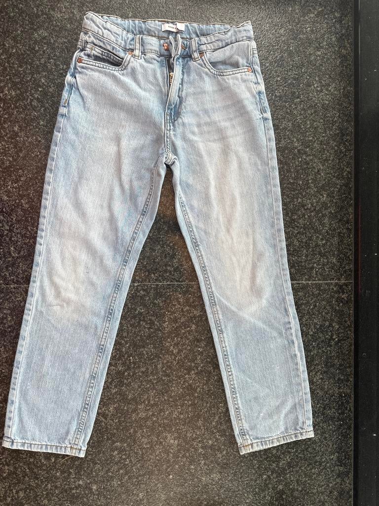 Lichtblauwe jeans - NameIt 10 jaar maat 140 Jongens, Kinderen en Baby's, Kinderkleding | Maat 140, Meisje, Zo goed als nieuw, Name It