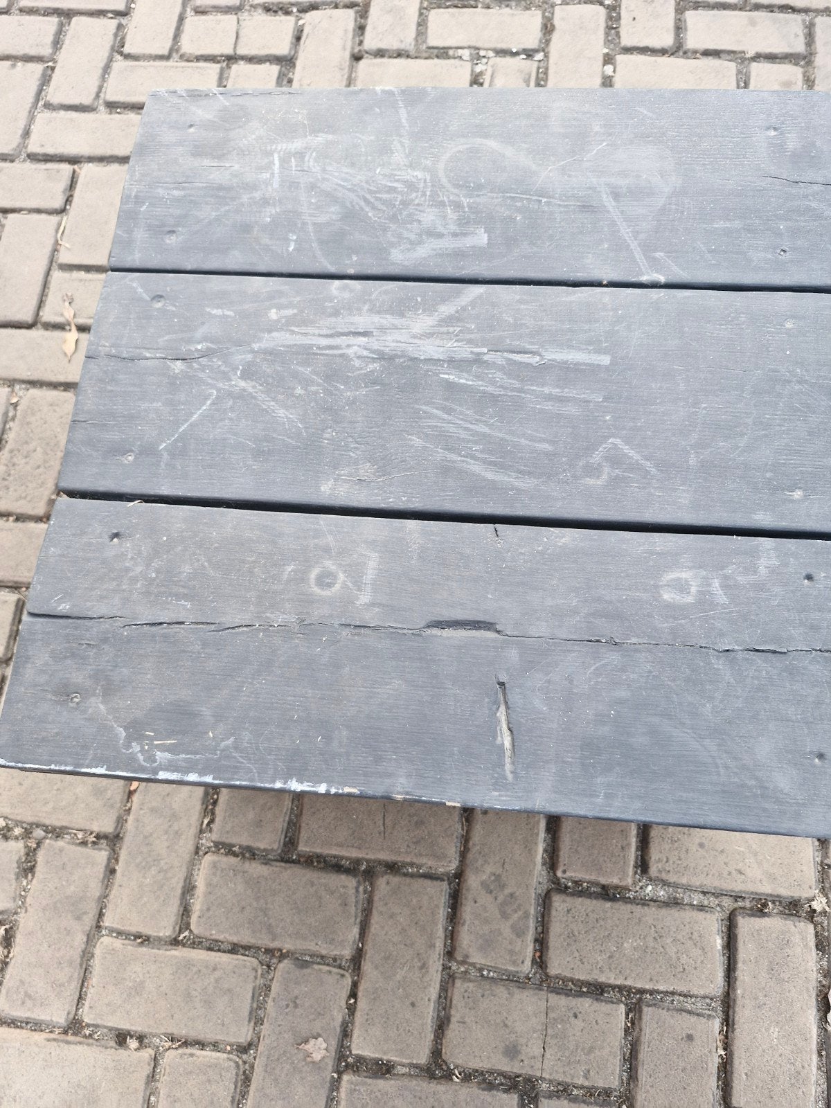 Zwarte houten kist op wielen - Gebruikt, Ophalen, Minder dan 45 cm, Gebruikt, 55 tot 75 cm