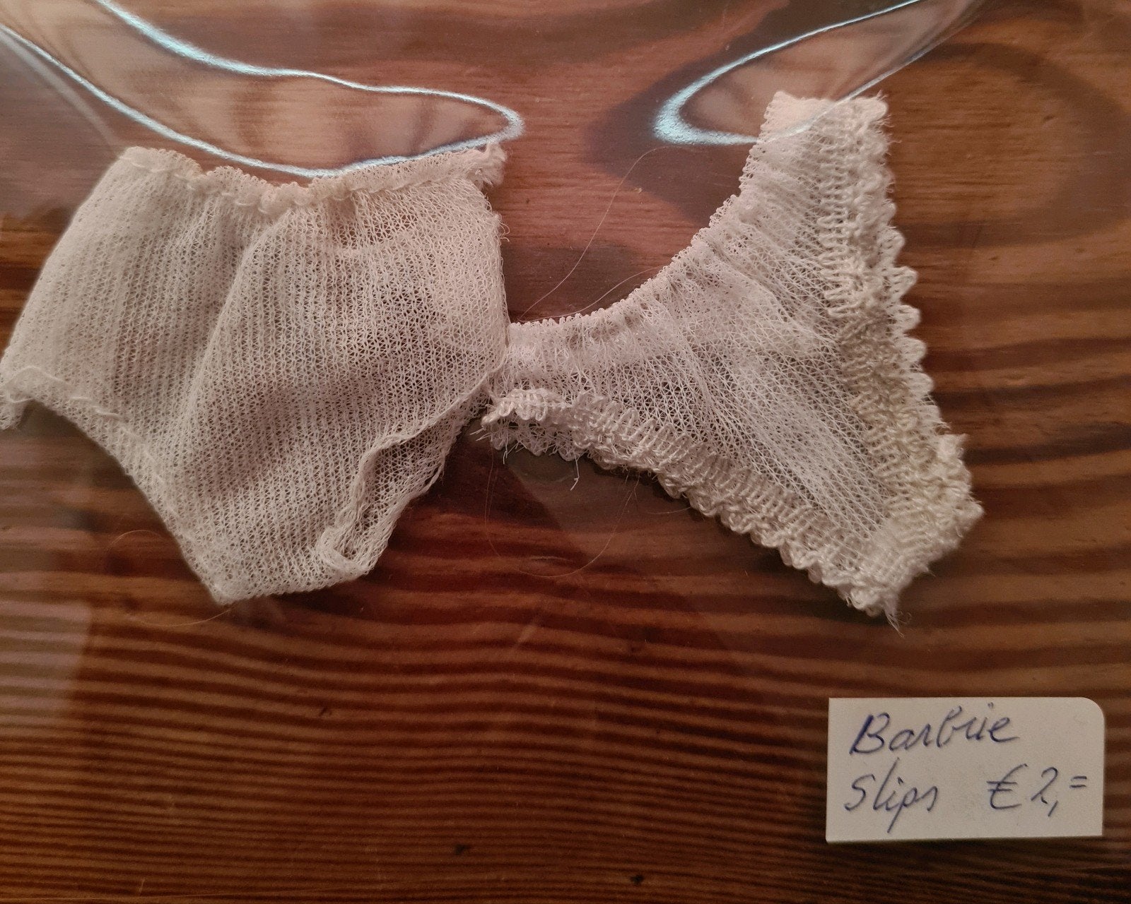 vintage BARBIE Mattel onderbroekje 2 stuks, Verzamelen, Ophalen of Verzenden, Gebruikt, Kleertjes