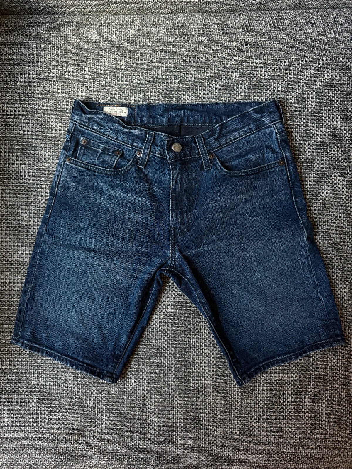 Levi's 502 Blauwe spijkerbroek shorts maat 29, Ophalen of Verzenden, Zo goed als nieuw, Blauw, W33 - W34 (confectie 48/50)