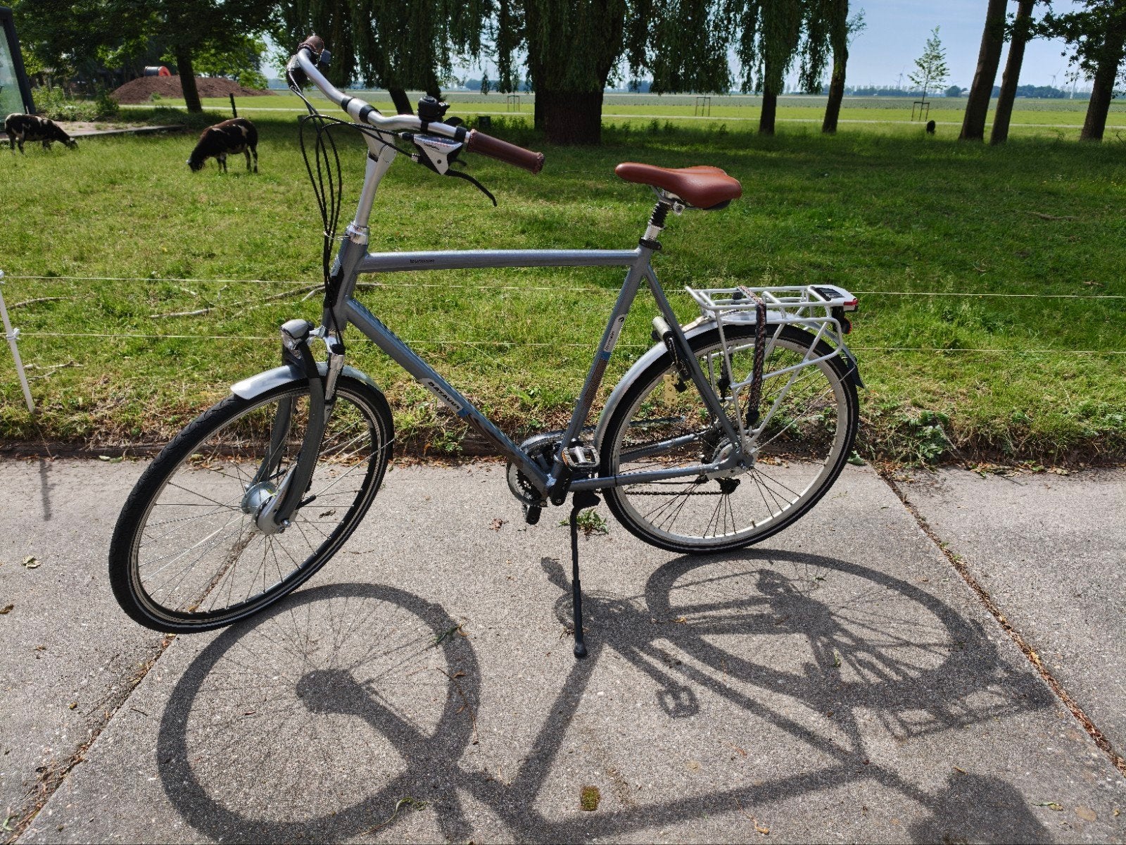 Batavus herenfiets 65 cm met 27 versnellingen, Fietsen en Brommers, Gebruikt, Versnellingen, Batavus, Trommelrem