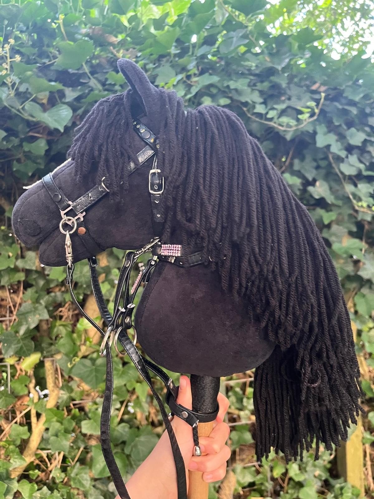 Hobbyhorse met springhindernis,  hoofdstel en accessoires, Ophalen, Zo goed als nieuw, Jongen of Meisje