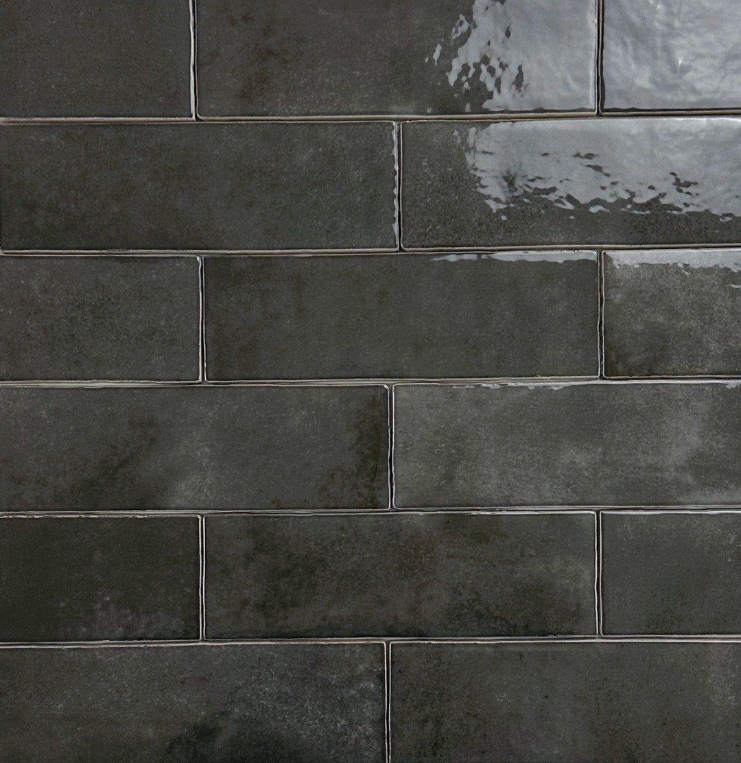 Wandtegel Equipe Tribeca basalt zwart glans 624,6 cm, Nieuw, 20 tot 40 cm, Minder dan 5 m², Wandtegels