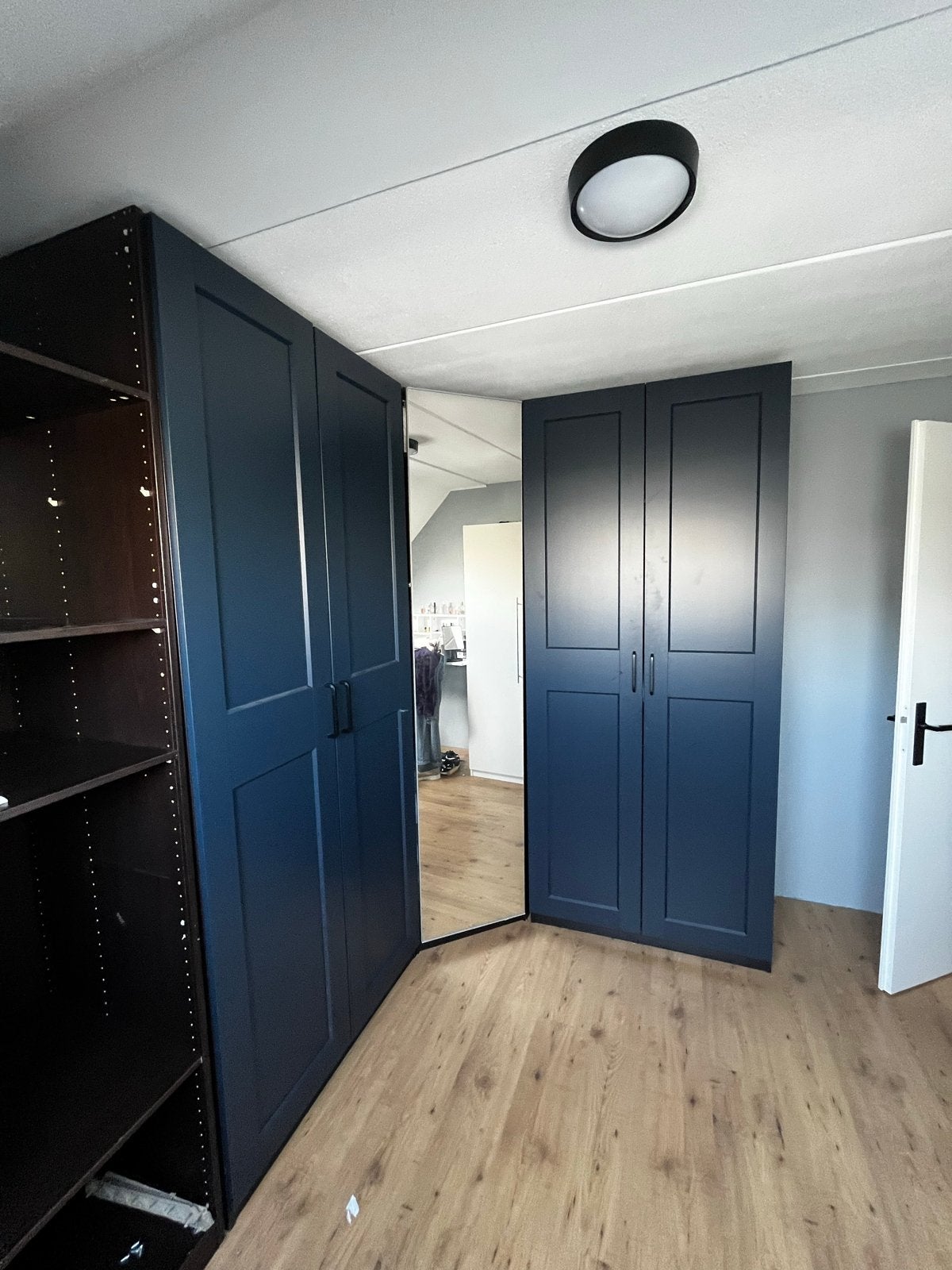 4x IKEA Grimo deuren donkerblauw voor een pax kast, Ophalen, Overige materialen, 100 tot 150 cm, 200 cm of meer