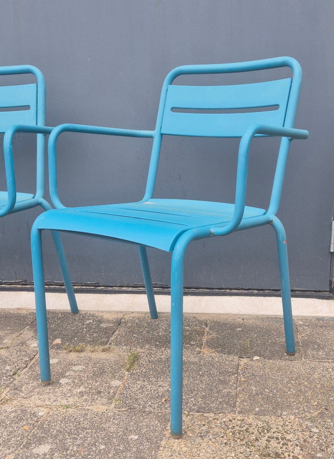 Originele EMU Star design tuinstoelen met armleuningen, Ophalen, Gebruikt, N.v.t, Metaal