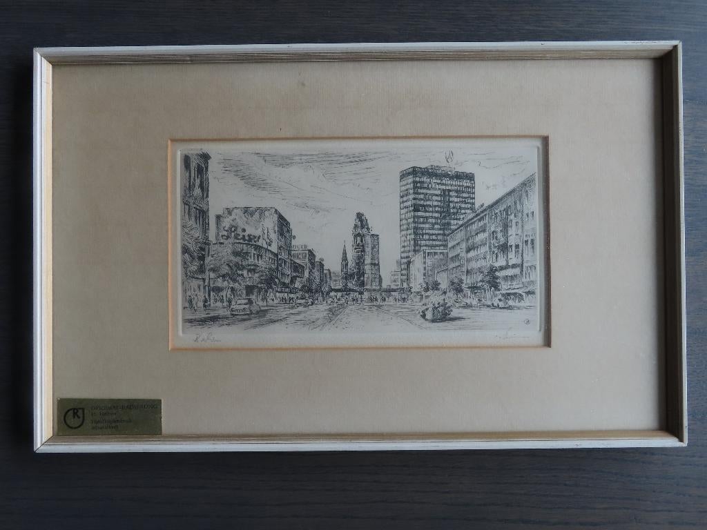 prenten, 1960 tot 1980, Gebruikt, Ophalen of Verzenden, Gebouw