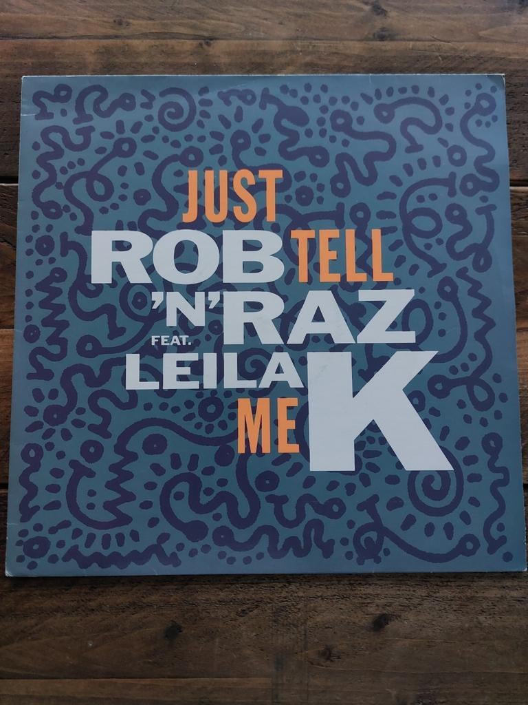 Vinyl maxi-single Rob 'N' Raz & Leila K: Just Tell Me, Gebruikt, 1990 - 1999, Maxi-single, Ophalen of Verzenden