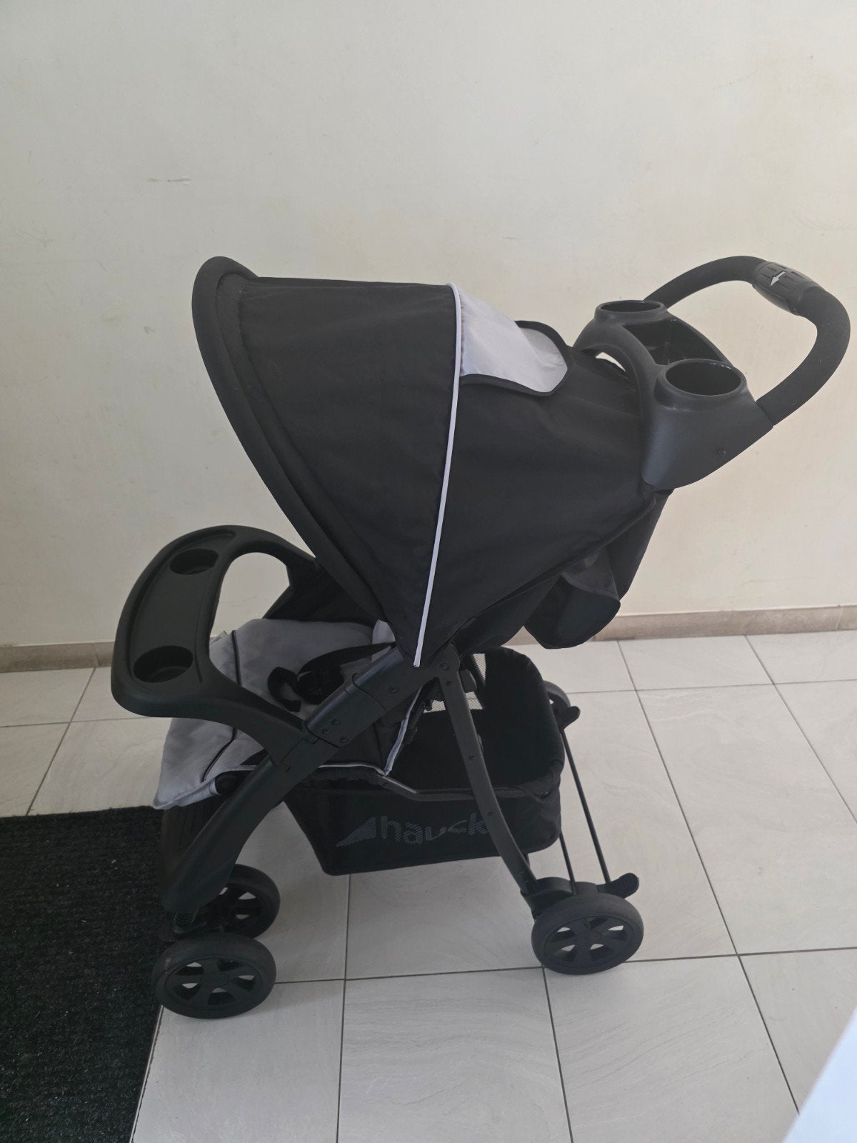 Hauck buggy/kinderwagen - Zwart/Grijs, Ophalen
