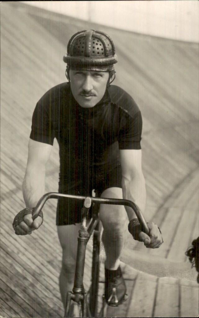Piet Dickentman - Fotokaart Wielrenner, Ophalen of Verzenden, Voor 1920, Ongelopen, Zuid-Holland