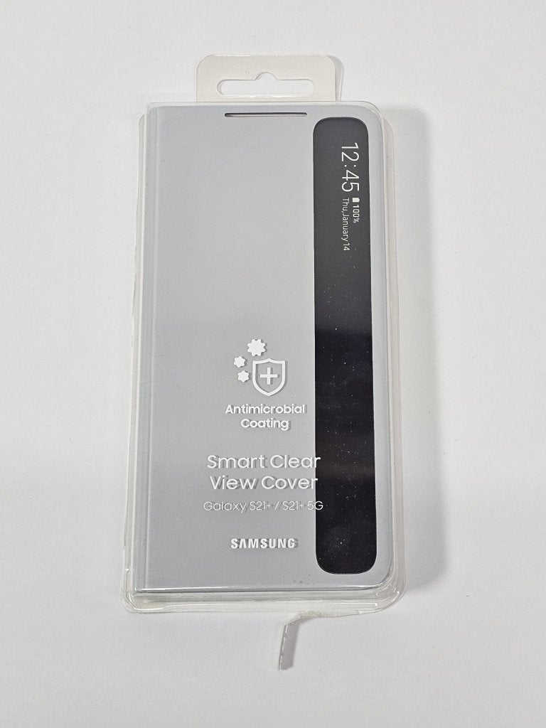 Samsung S21 Plus Clear View Cover Light Grey | Retourdeal, Samsung Electronics Benelux B.V., Madefor@samsung.com, Evert van de Beekstraat 310, 1118CX Schiphol, Nederland