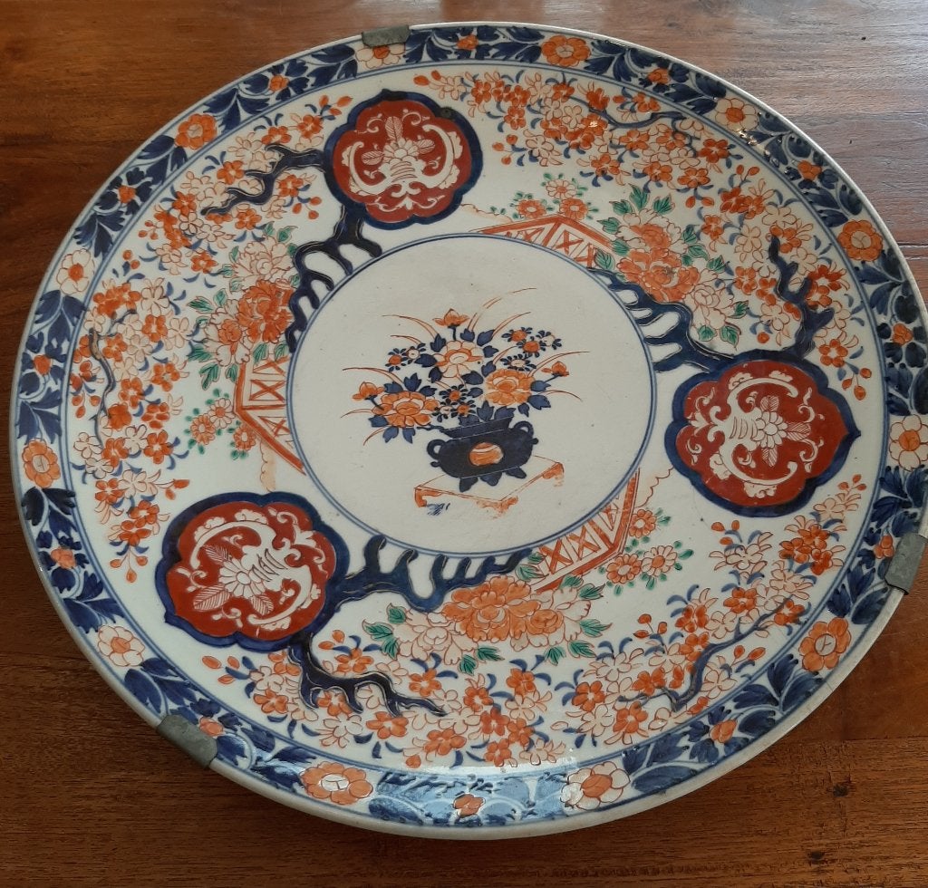 Antiek Japans Imari bord, Antiek en Kunst, Ophalen of Verzenden