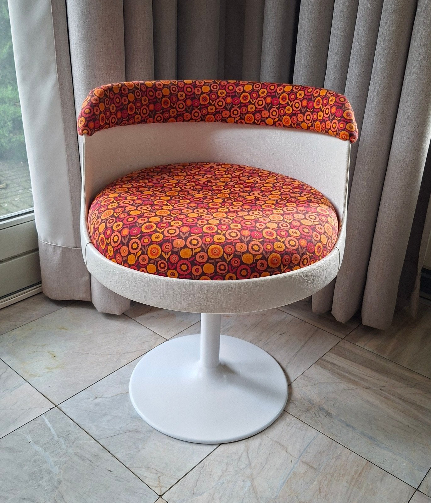 Vintage retro stoel - jaren 70, Ophalen, Overige kleuren, Zo goed als nieuw, Stof