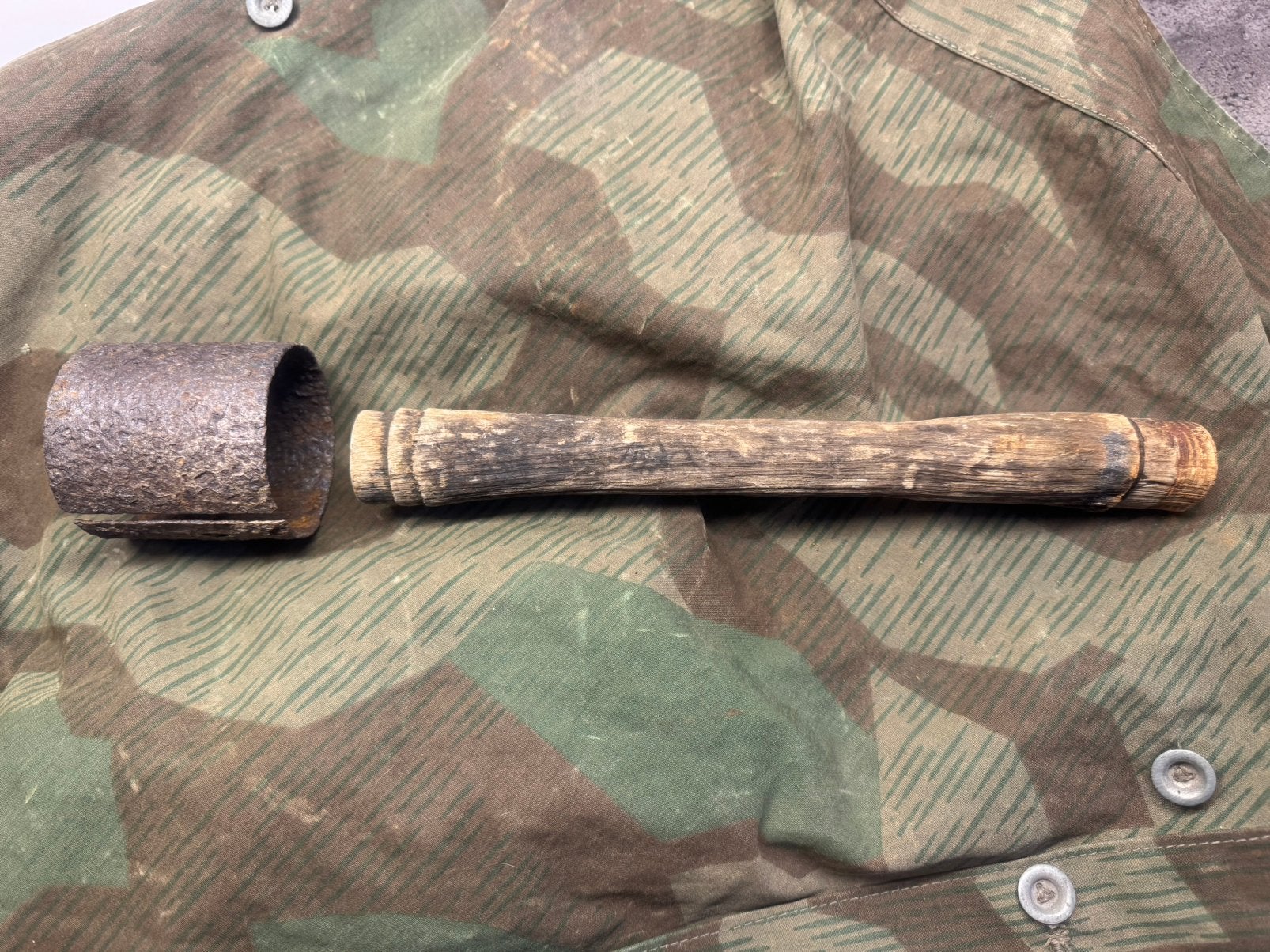 WW2 duitse m24 steel, Ophalen of Verzenden, Duitsland, Hulzen of Bodemvondsten