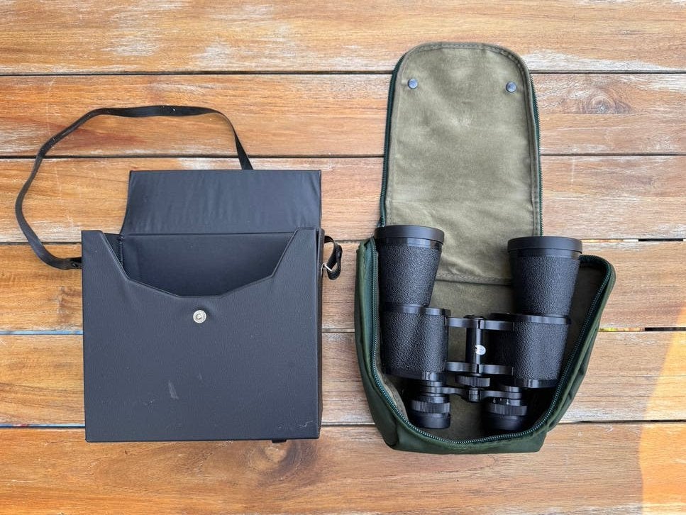 Verrekijker Splend Regular 7x50 met tas en lensdoppen, Gebruikt, Minder dan 8x, Met hoes of tas, Porro (met knik)