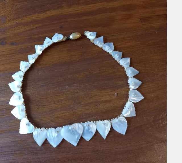 Vintage Art Deco ketting paarlemoer 1920/1930, Antiek en Kunst, Antiek | Kleding en Accessoires, Ophalen of Verzenden