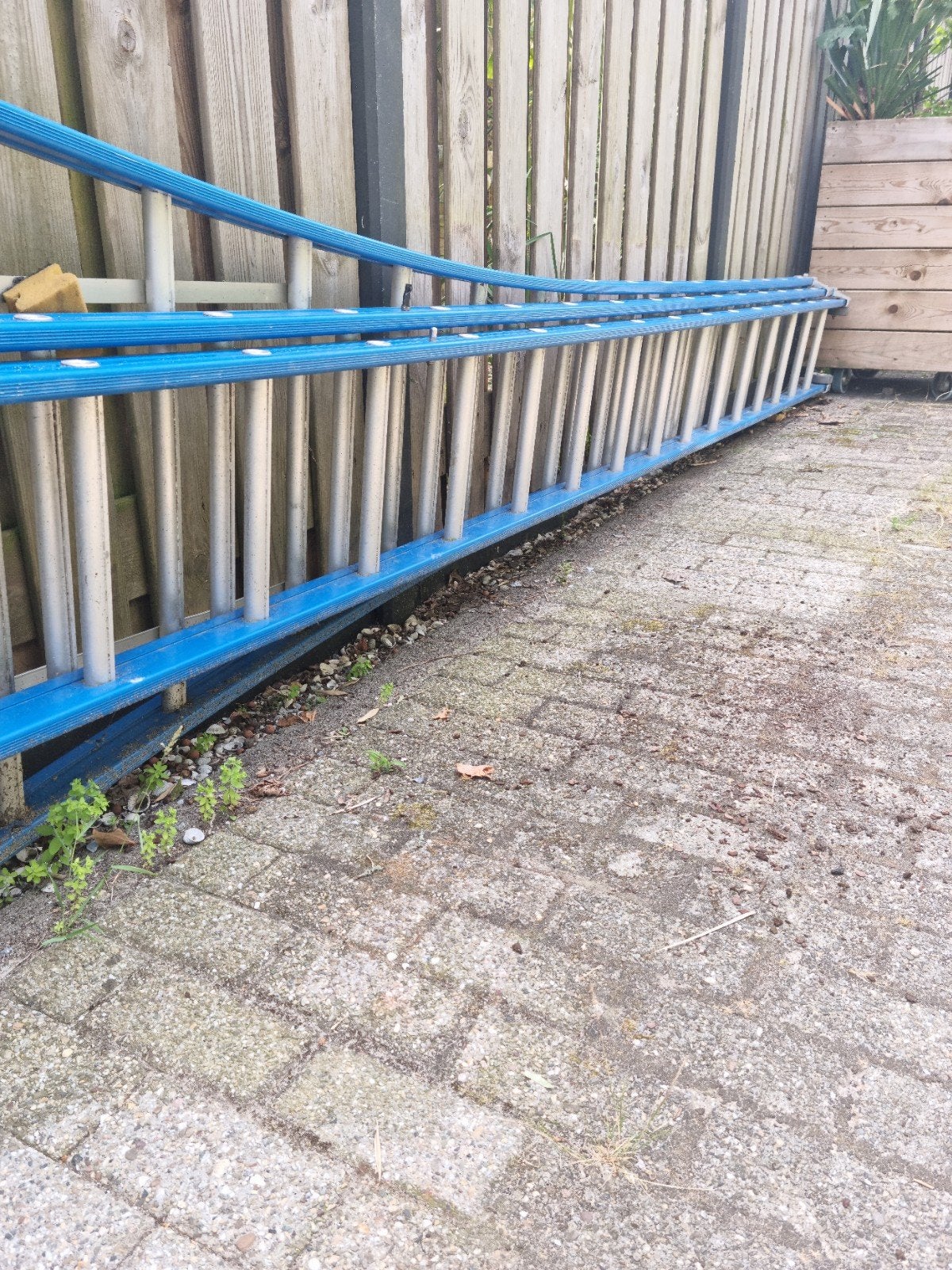 Te koop. Ladder. Profecioneel. Aluminium 3x16 sports., Ophalen, Zo goed als nieuw