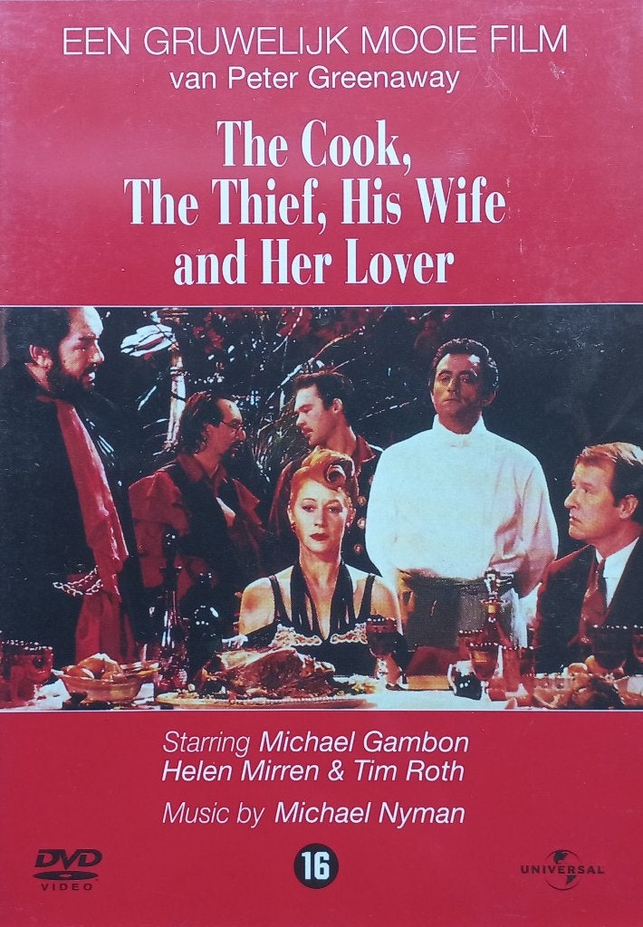 The cook, the thief, his wife and her lover  Peter Greenaway, Overige gebieden, Verzenden, Alle leeftijden, Nederlands
