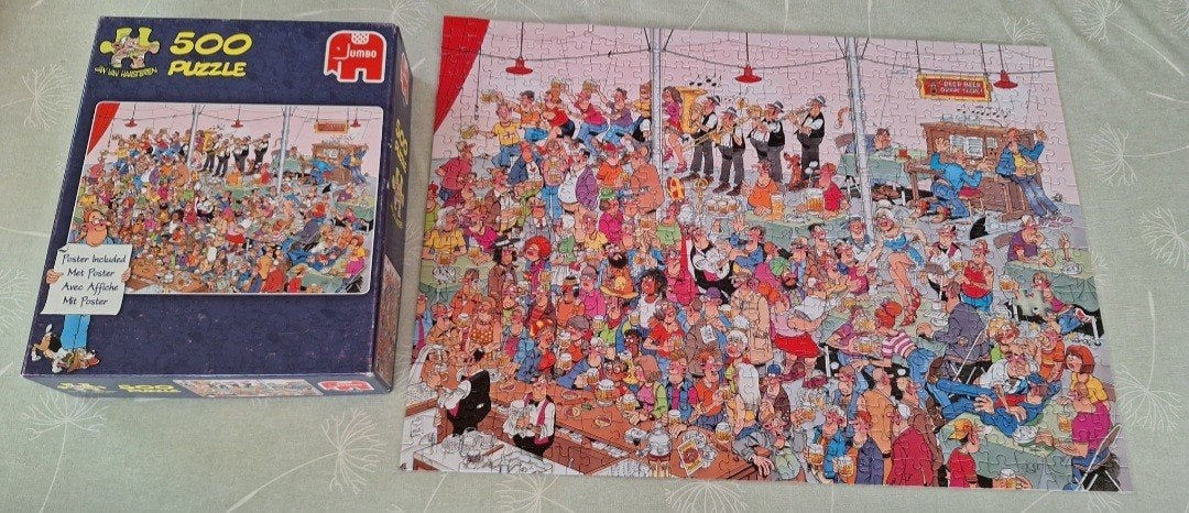 Jan van Haasteren Duits bierfeest puzzel 500 stukjes, Hobby en Vrije tijd, Denksport en Puzzels, Ophalen of Verzenden, 500 t/m 1500 stukjes