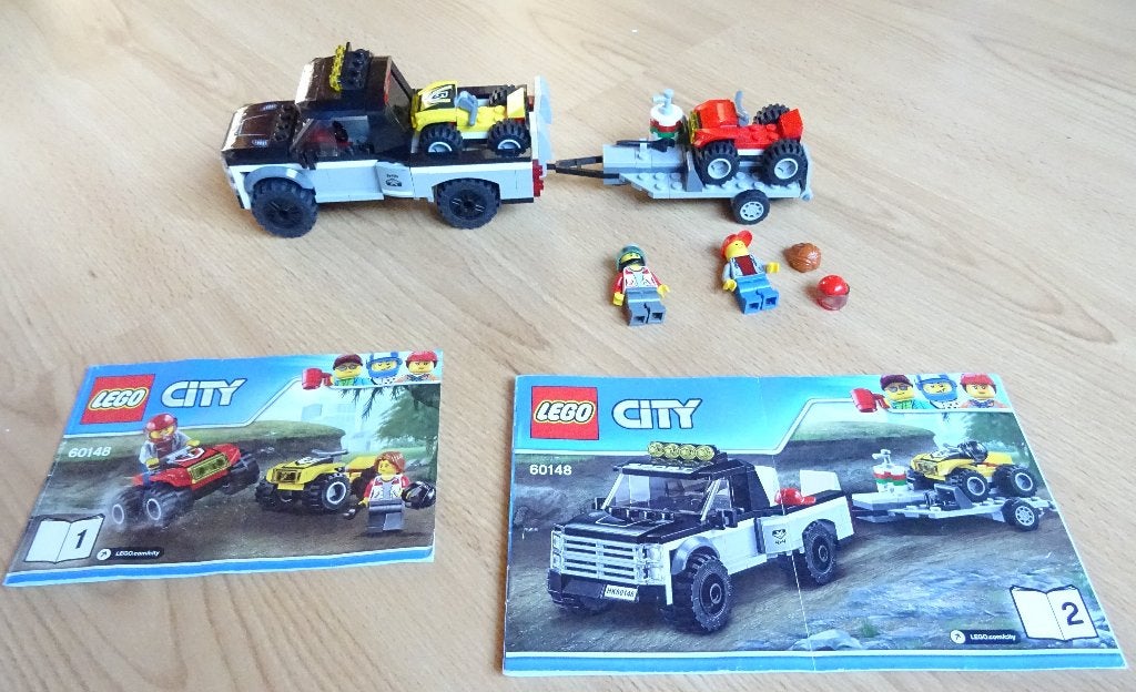 Lego City 60148 ATV Raceteam (2017), Lego, Ophalen of Verzenden, City, Gebruikt