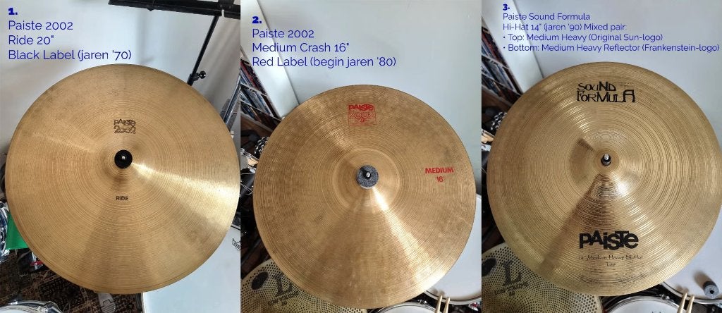 Paiste 2002 & Sound Formula bekkens, Ophalen, Gebruikt, Overige merken