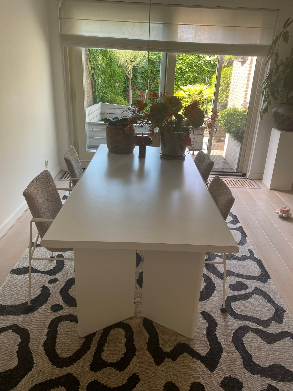 Hennie de Jong eettafel - 190x95 cm - Zo goed als nieuw, Huis en Inrichting, Ophalen, 50 tot 100 cm, Zo goed als nieuw, Vijf personen of meer