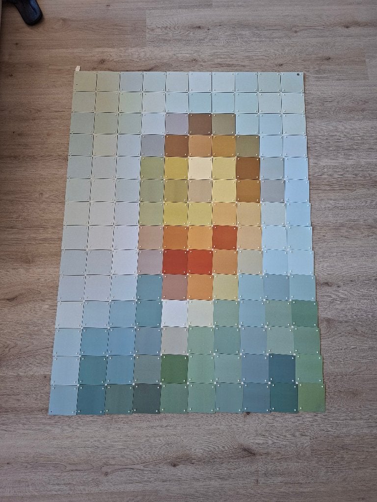 IXXI Pixels – Van Gogh Pixel – 100  140 cm, Ophalen, Gebruikt, Schilderij, 75 tot 100 cm