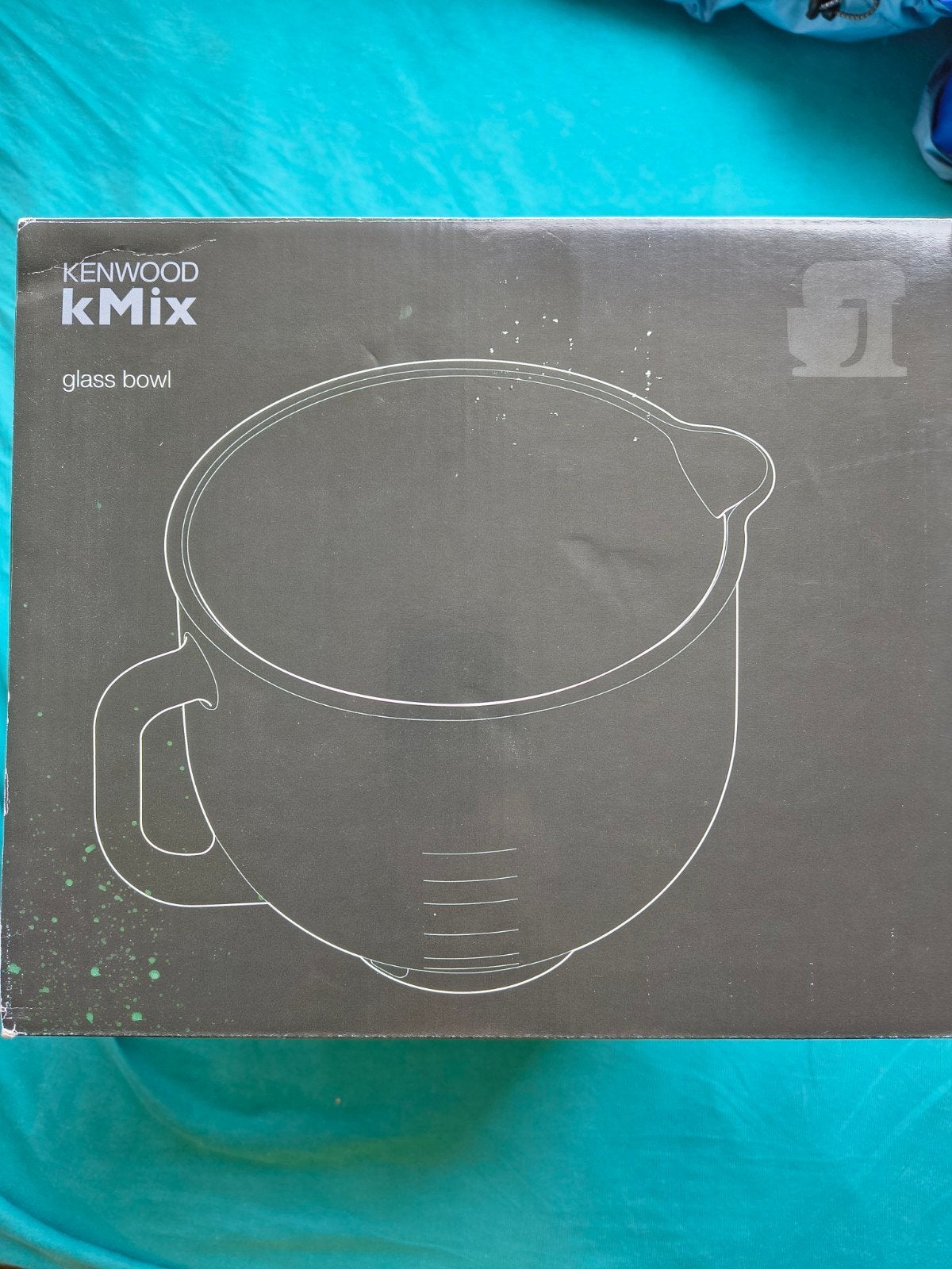 Mengkom Kenwood KMix glas, 4 liter of meer, Ophalen of Verzenden, Zo goed als nieuw, 3 snelheden of meer