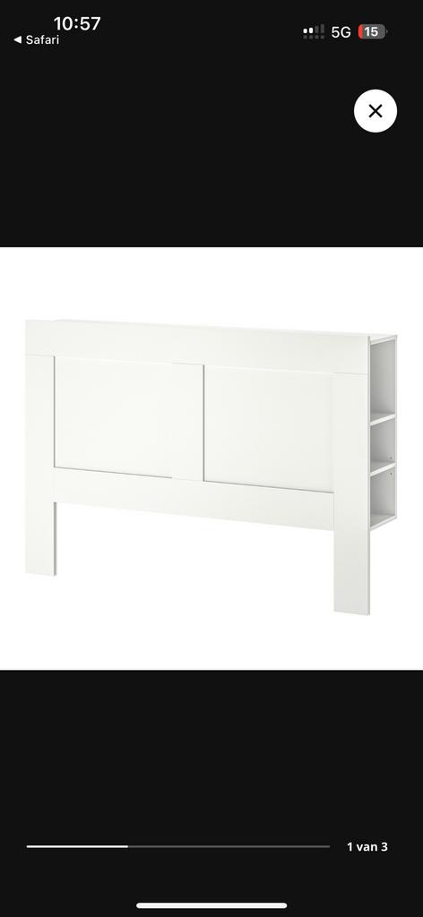Brimnes hoofdeinde 160, Ophalen of Verzenden, Zo goed als nieuw, 140 tot 160 cm, 70 tot 85 cm