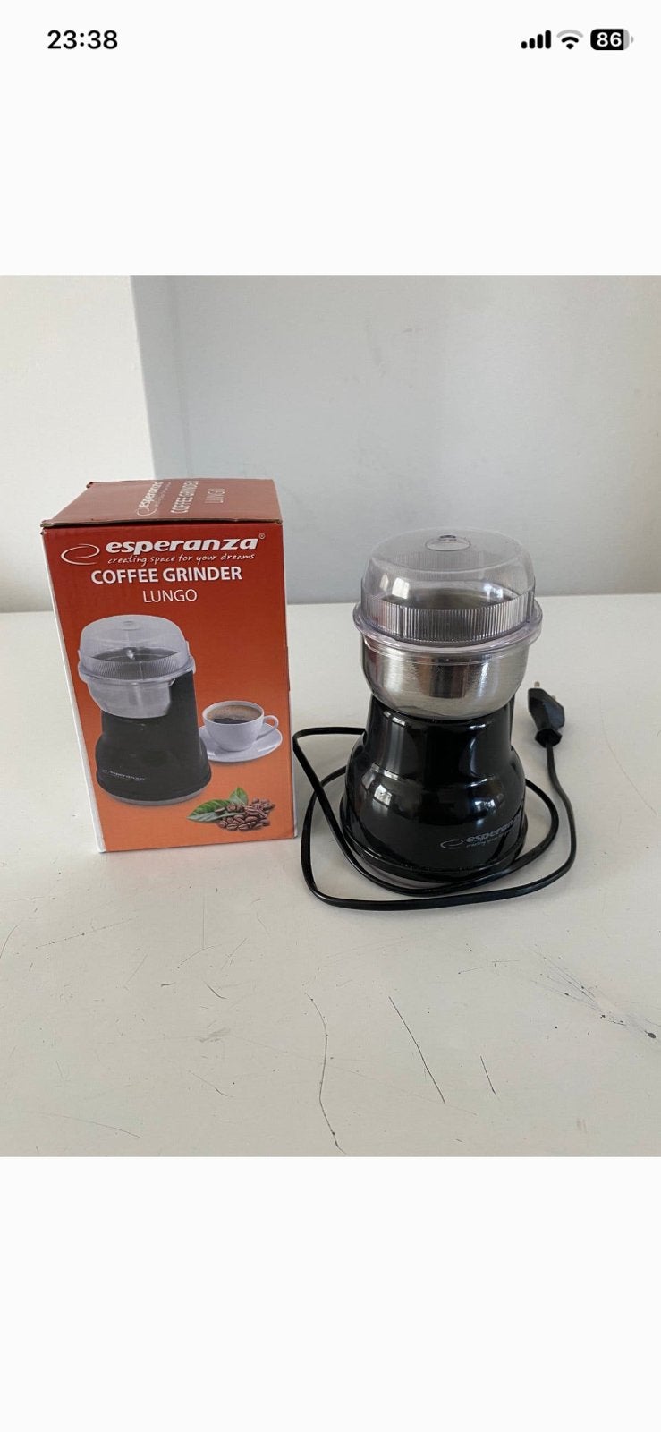 Esperanza EKCOO2K - Coffee grinder - 160W 3,9/5, Ophalen of Verzenden, Zo goed als nieuw