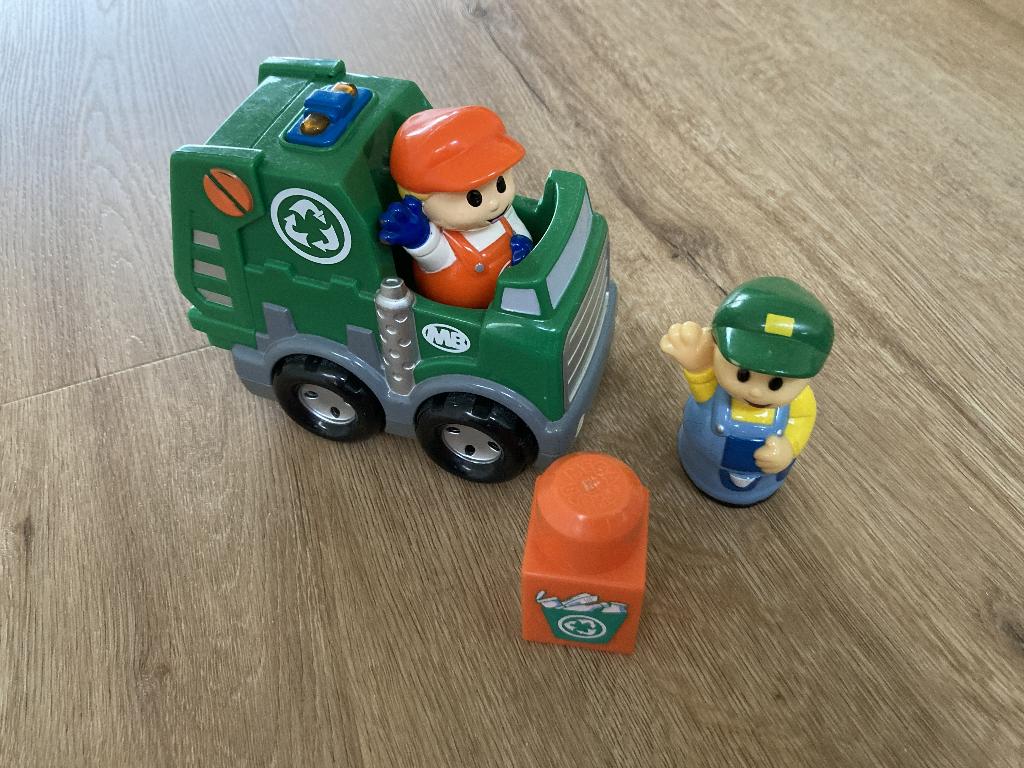 Mega Bloks vuilniswagen, Kinderen en Baby's, Speelgoed | Speelgoedvoertuigen, Ophalen, Gebruikt