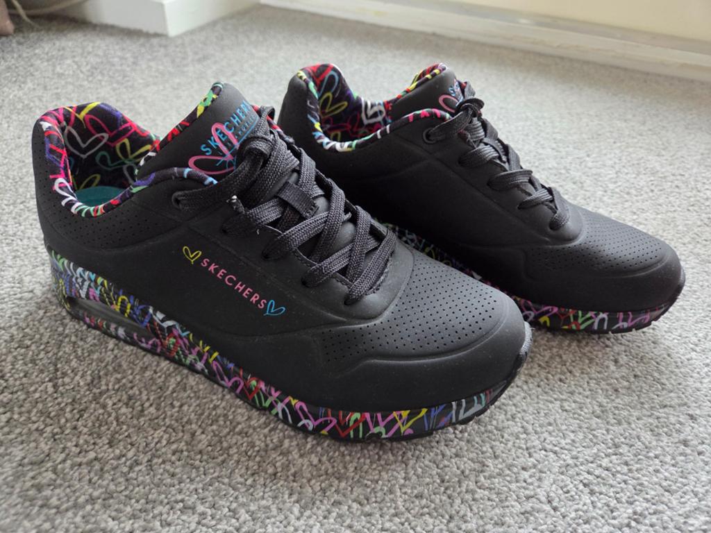 Skechers Uno - Loving love dames sneakers, zwart, maat 40, Skechers, Zwart, Ophalen of Verzenden, Sneakers of Gympen