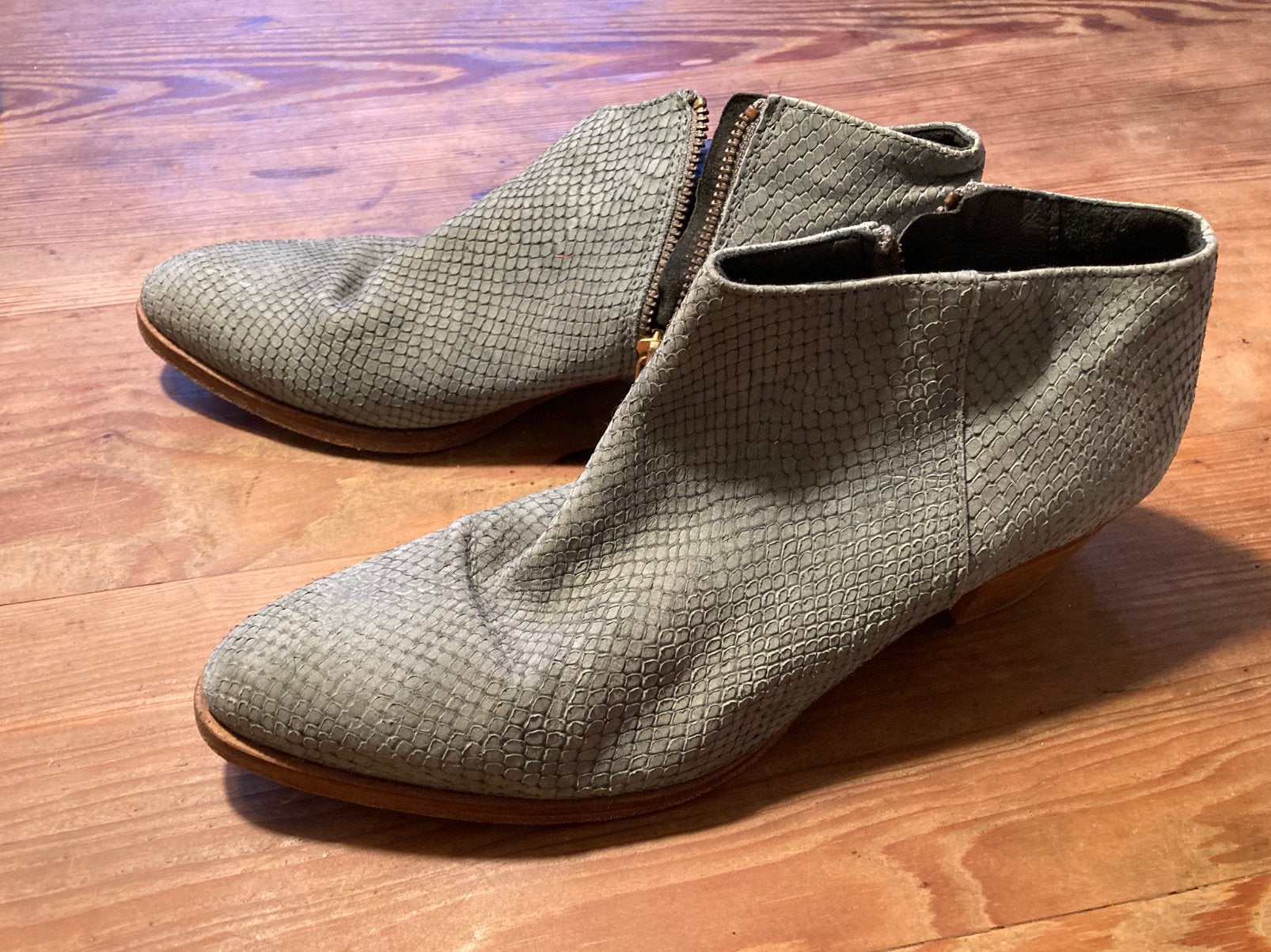Enkellaarsjes Fred de la Bretoniere maat 39 gratis, Ophalen, Blauw, Lage of Enkellaarzen, Gedragen